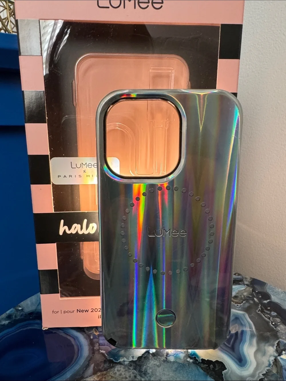 LuMee x Paris Hilton Halo Holographic Iridescent iPhone 12/12Pro Case